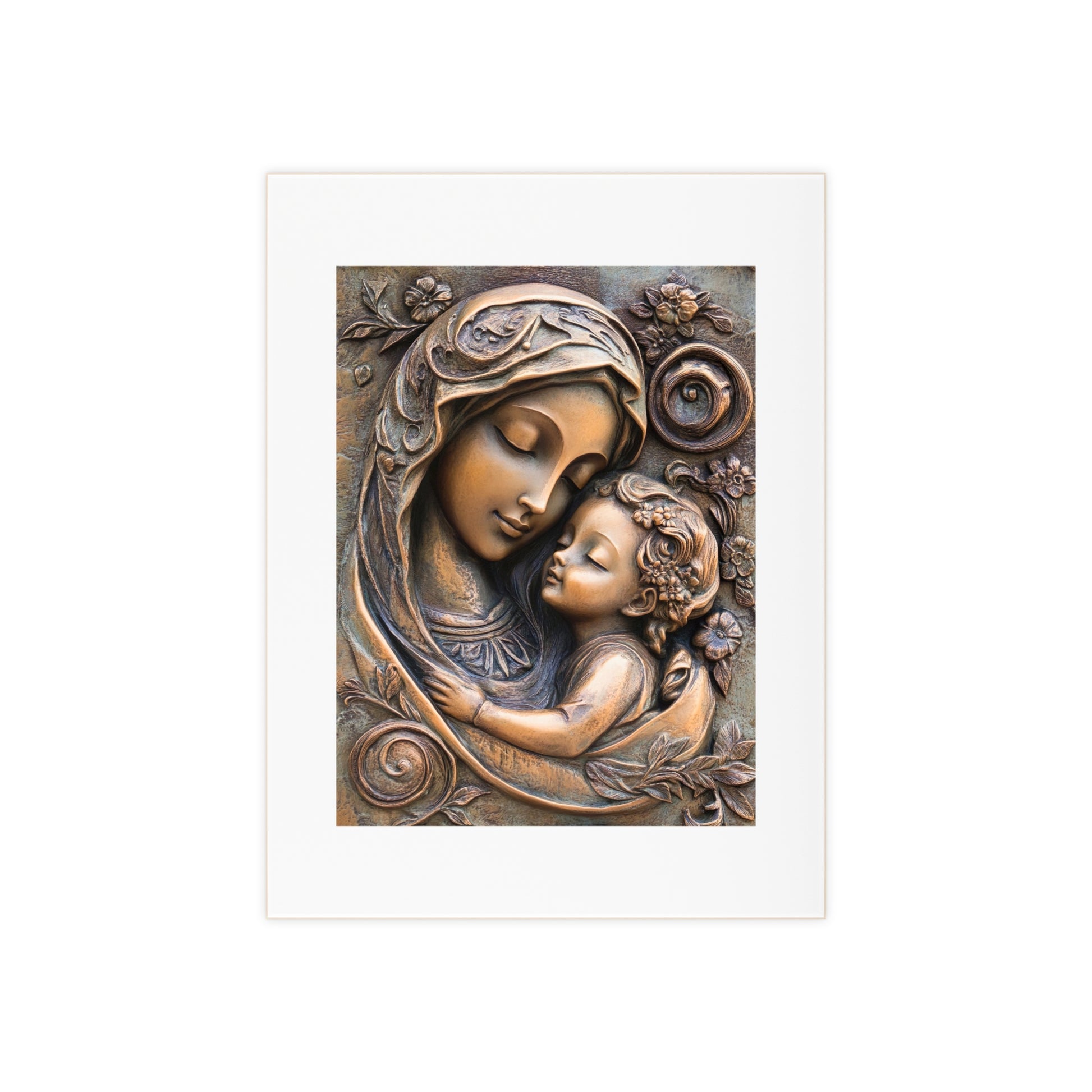 Ceramic Photo Tile, Artistic Wall Decor, Gift for Mothers Day, Family Keepsake, Love in Art, Home Decor Accent 6''x8''