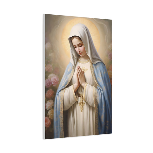 Blessed Virgin Mary  Print on canvas, Watercolor art,  Catholic art, Christian art Girls 24''x36''
