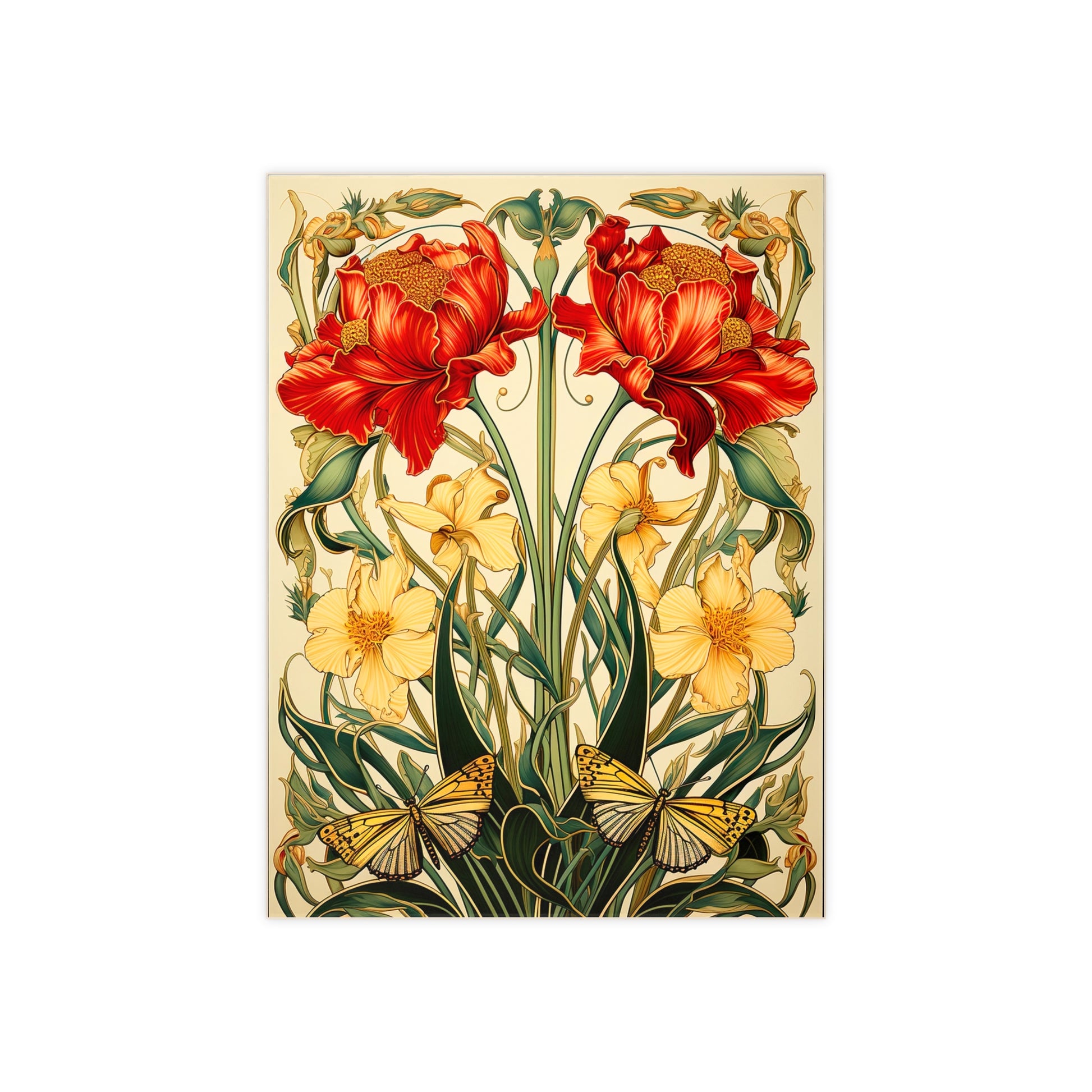 Floral Ceramic Photo Tile | Elegant Home Decor, Nature Gift, Wall Art, Bathroom Accent, Mother's Day Decor