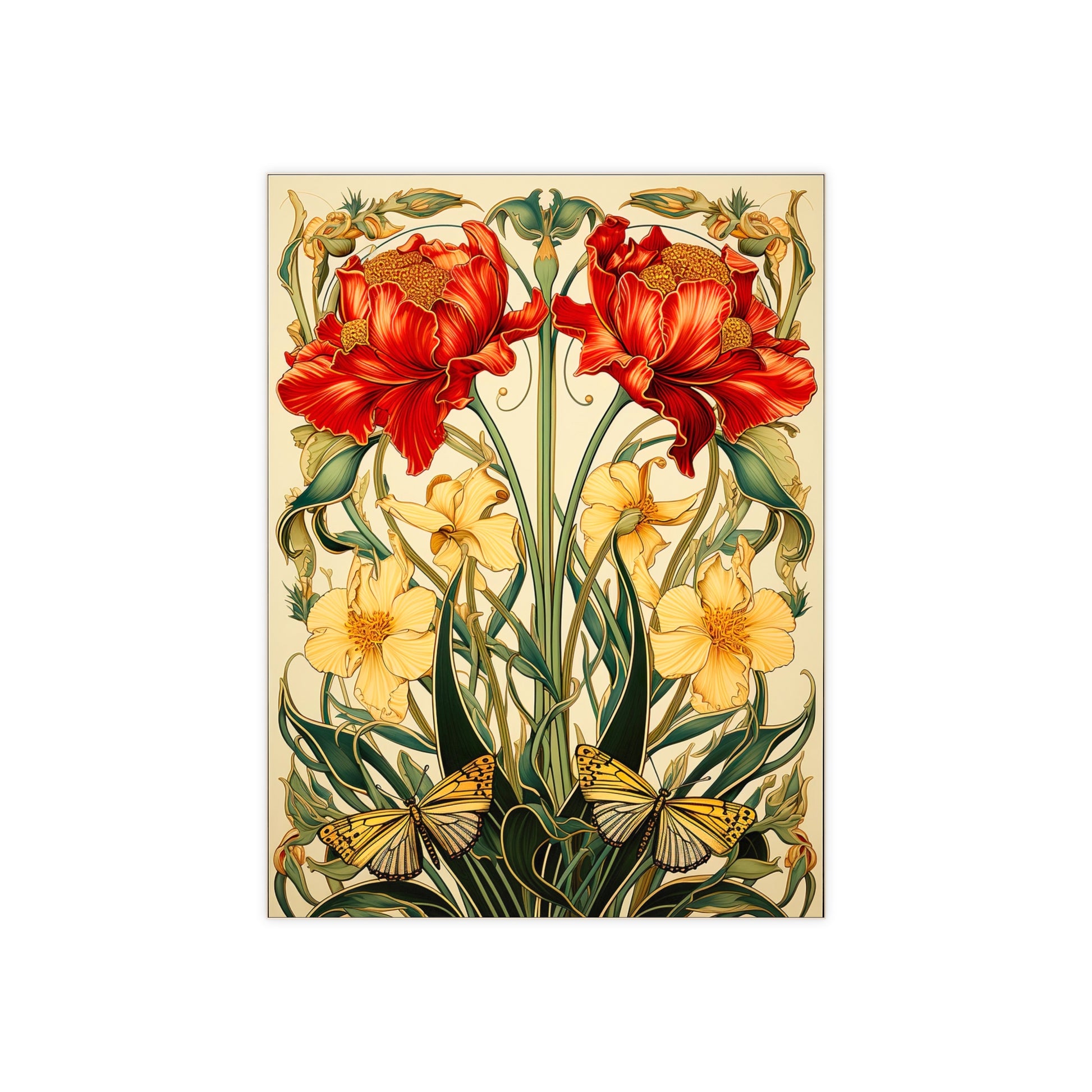 Floral Ceramic Photo Tile | Elegant Home Decor, Nature Gift, Wall Art, Bathroom Accent, Mother's Day Decor
