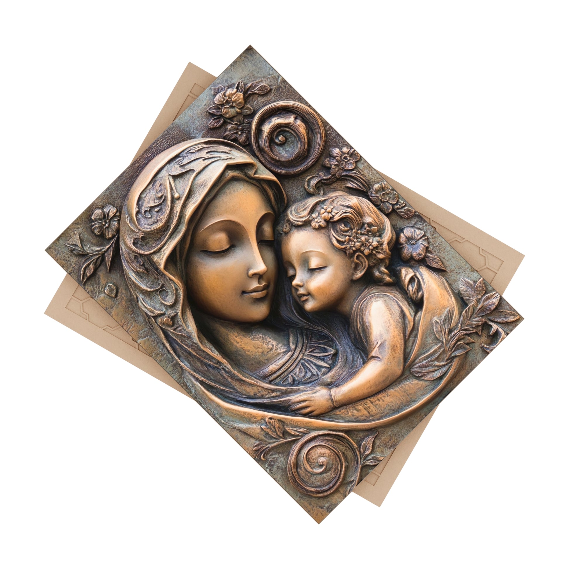 Ceramic Photo Tile, Artistic Wall Decor, Gift for Mothers Day, Family Keepsake, Love in Art, Home Decor Accent 6''x8''