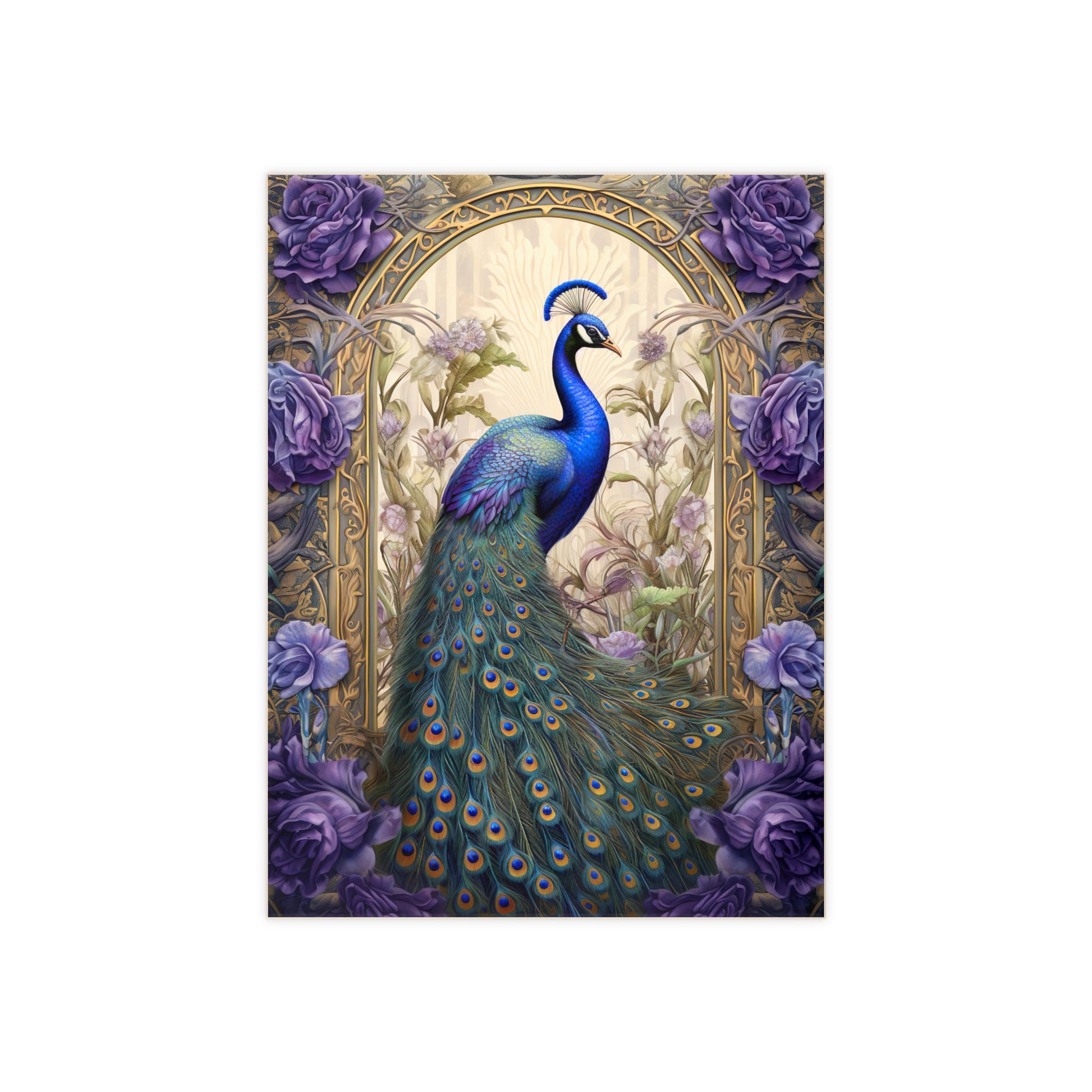 Elegant Peacock Ceramic Photo Tile, Art Home Decor, Gift for Nature Lovers, Wall Art, Unique Housewarming Present, Art Collectible