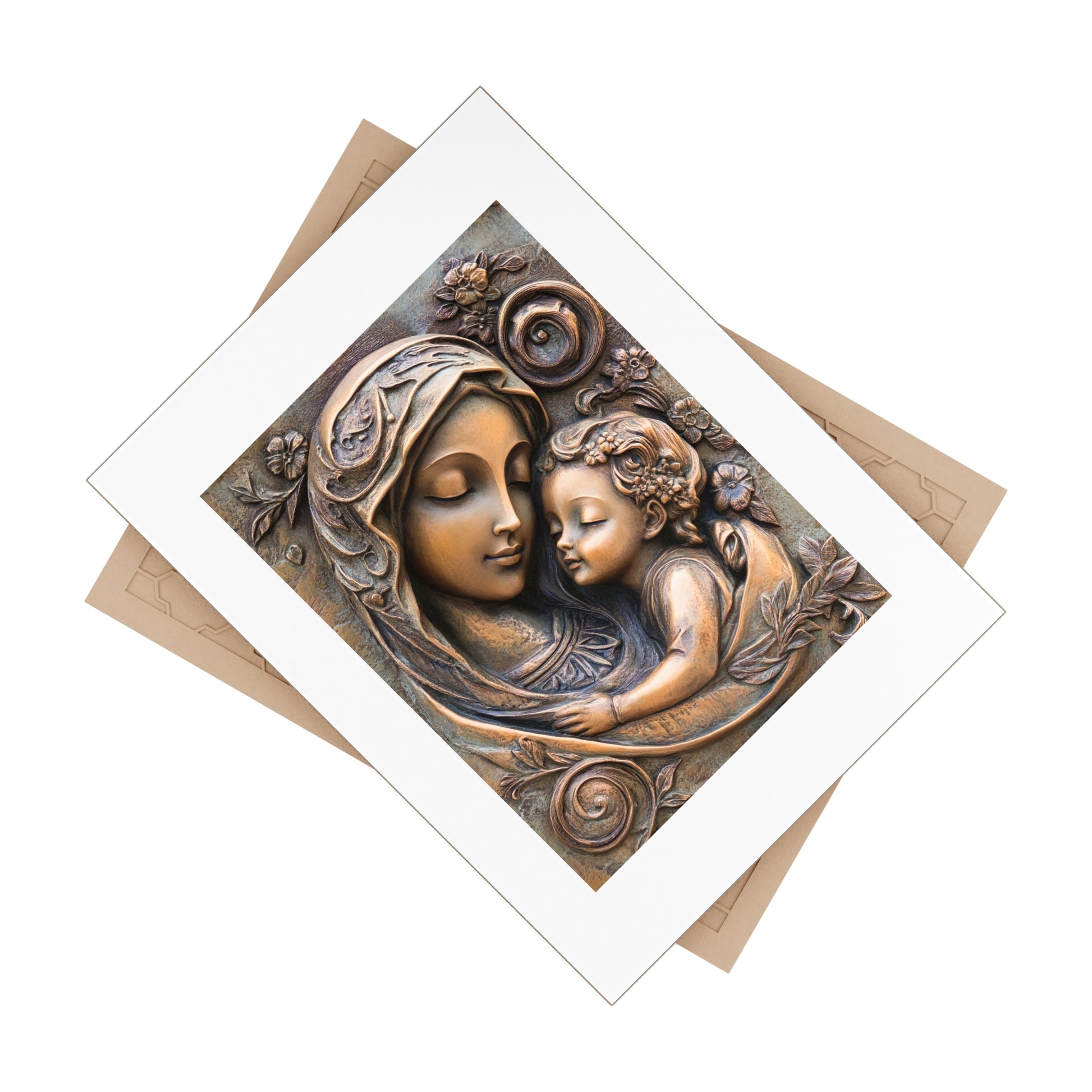 Ceramic Photo Tile, Artistic Wall Decor, Gift for Mothers Day, Family Keepsake, Love in Art, Home Decor Accent 6''x8''