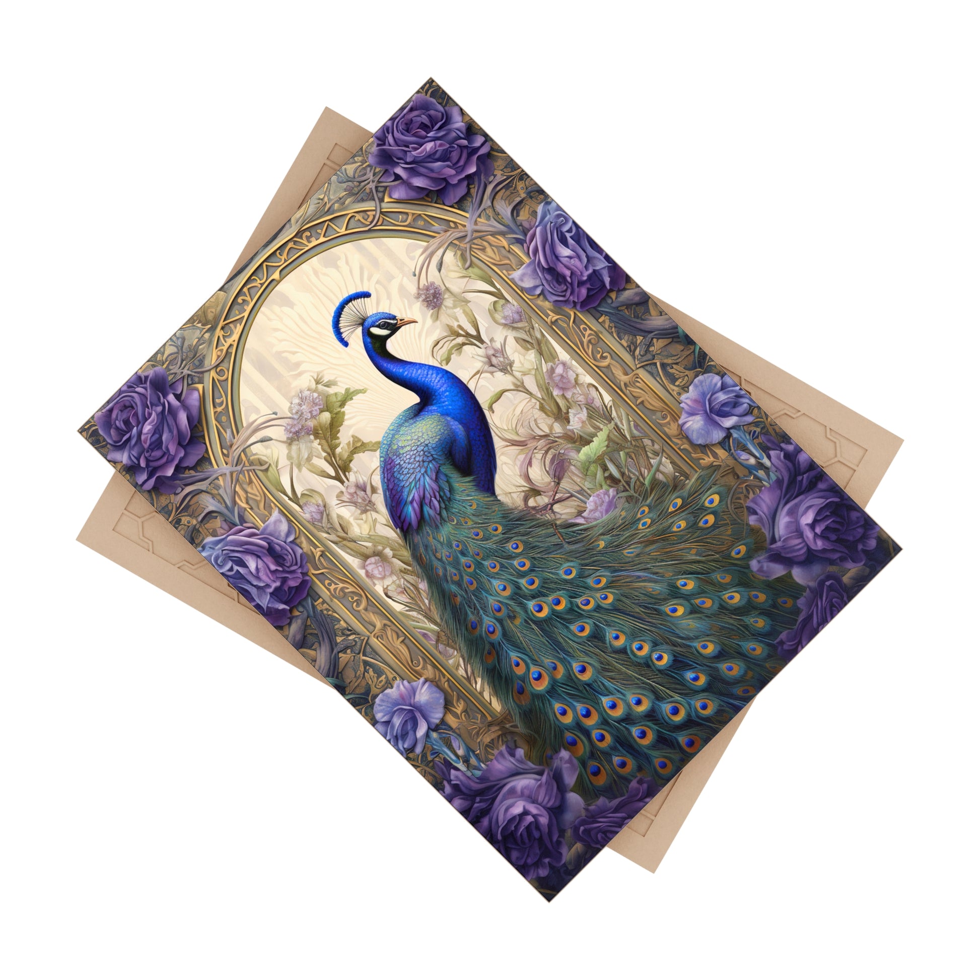 Elegant Peacock Ceramic Photo Tile, Art Home Decor, Gift for Nature Lovers, Wall Art, Unique Housewarming Present, Art Collectible