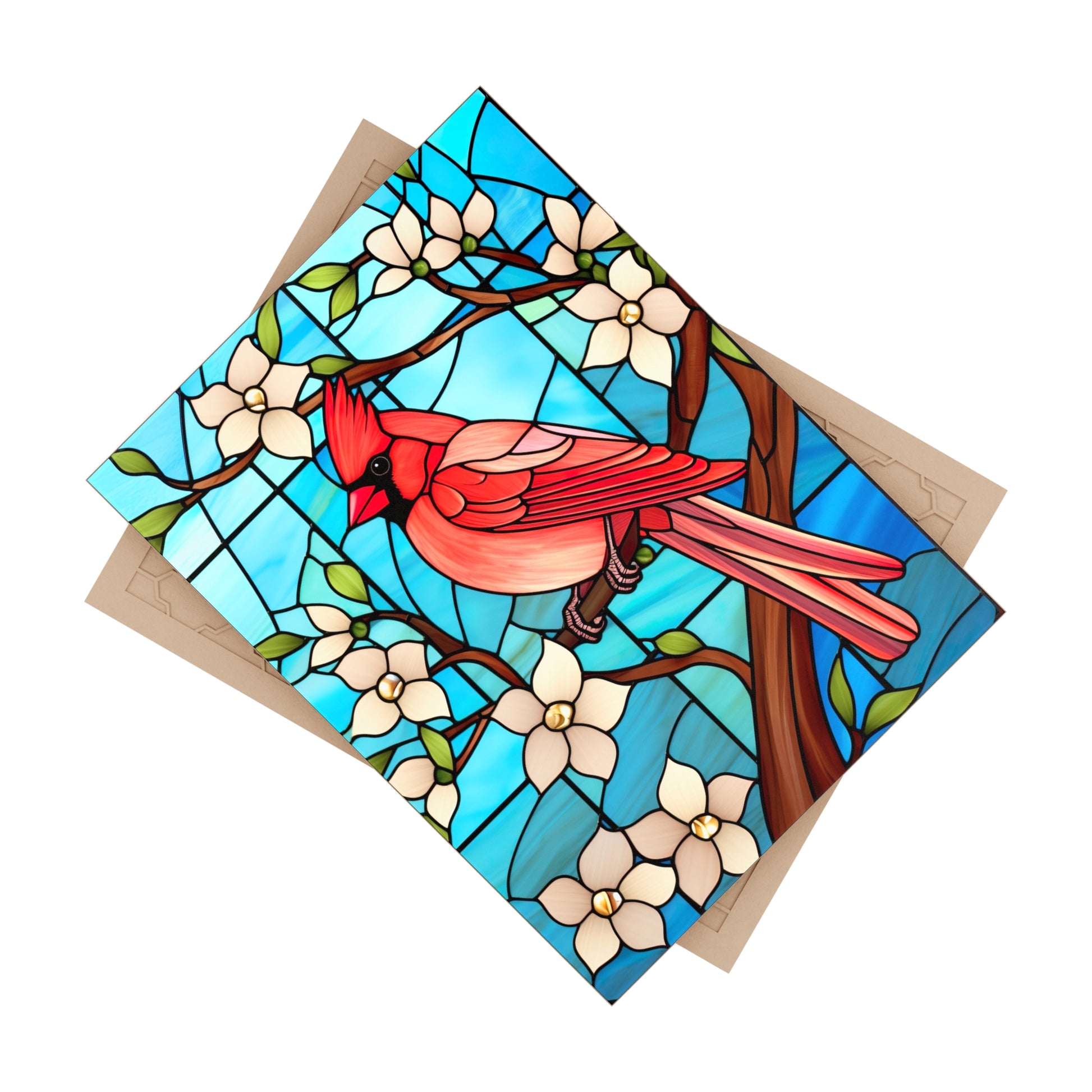 Vibrant Cardinal Ceramic Photo Tile, Bird Decor, Nature Wall Art, Home Decoration, Gift for Bird Lovers
