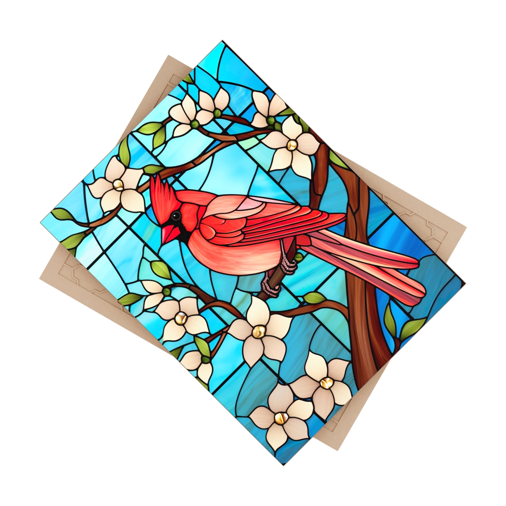 Vibrant Cardinal Ceramic Photo Tile, Bird Decor, Nature Wall Art, Home Decoration, Gift for Bird Lovers